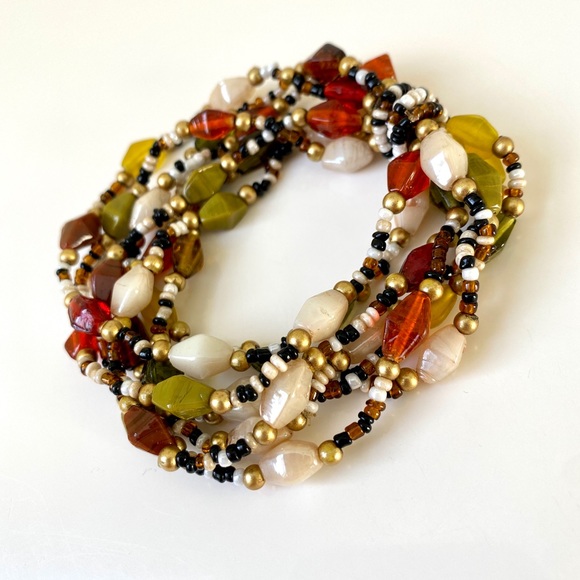 Multi strand beaded bracelet - Picture 2 of 2